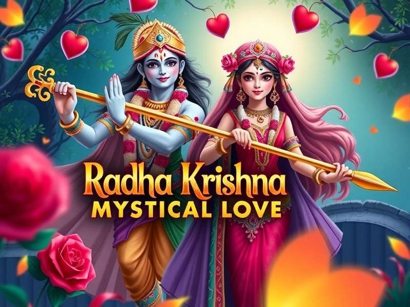 Divine Romance in Radha Krishna Mystical Love Radha Krishna Mystical Love Game Banner